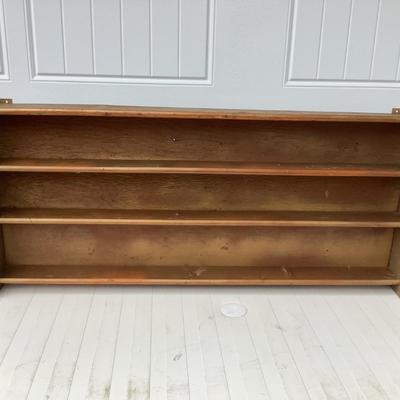 Wooden display wall hanging shelf with 3 shelves 17"H 37"H 2.5"depth