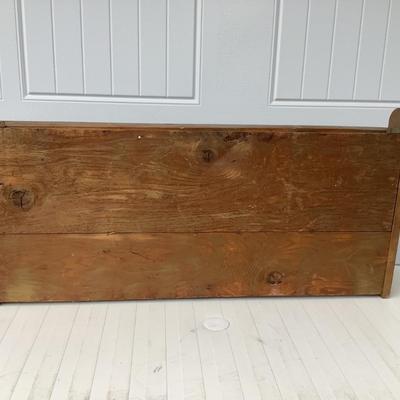 Wooden display wall hanging shelf with 3 shelves 17"H 37"H 2.5"depth