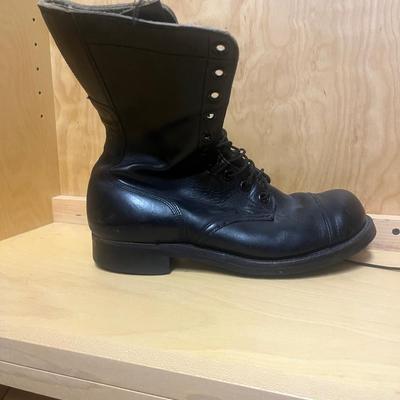 Military Leather Boots Size 9.5 (PC2-MG)