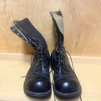 Military Leather Boots Size 9.5 (PC2-MG)