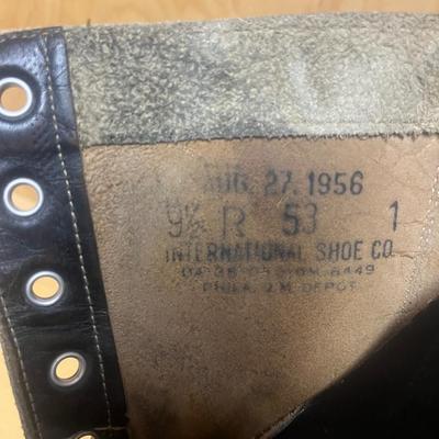 Military Leather Boots Size 9.5 (PC2-MG)