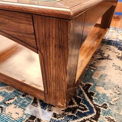 Lot #57  70's Coffee Table - Glass Top