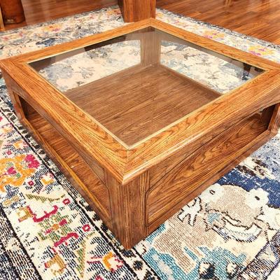 Lot #57  70's Coffee Table - Glass Top