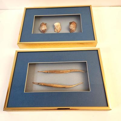Lot #58 Shadow Boxes with Shells - Wall Decor