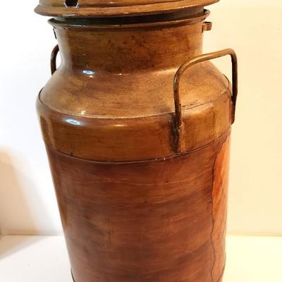 Lot #60  Vintage Painted Milk Can