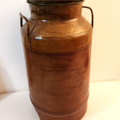 Lot #60  Vintage Painted Milk Can
