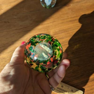 Festive Murano(?) Paperweight