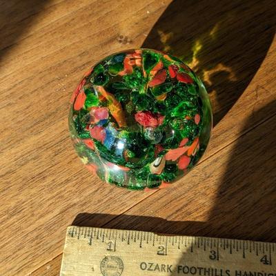 Festive Murano(?) Paperweight