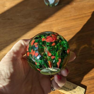 Festive Murano(?) Paperweight