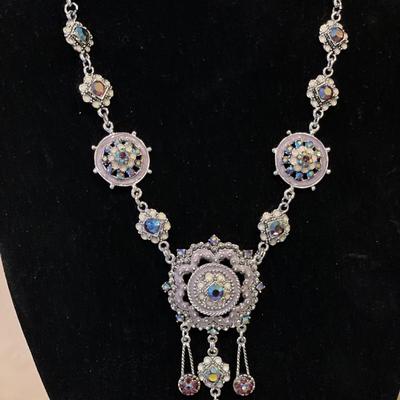 Aurora Borealis showstopper necklace