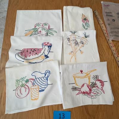 Set of 6 tea towels