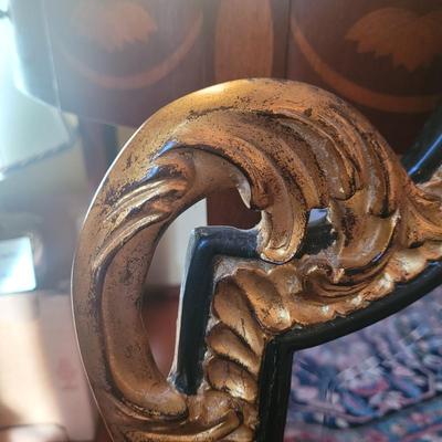 Regency Style Shield Shaped Carved Wood Mirror (SR-KL)