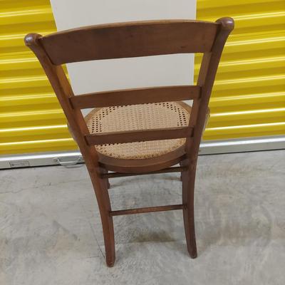 Two Vintage Wooden Side Chairs (BR-BBL)