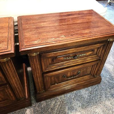 Lot #66 Pair Nightstands - oak finish