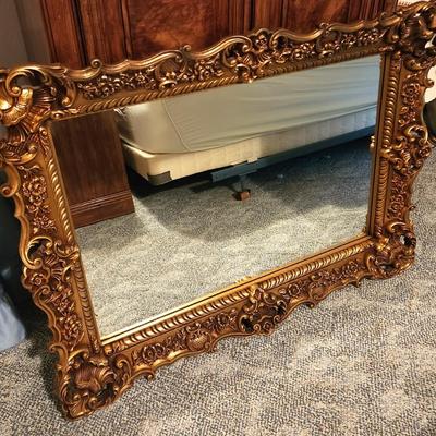 Lot #69  Heavy Vintage Wall Mirror