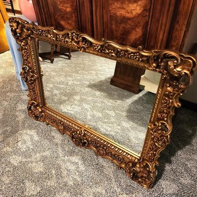 Lot #69  Heavy Vintage Wall Mirror