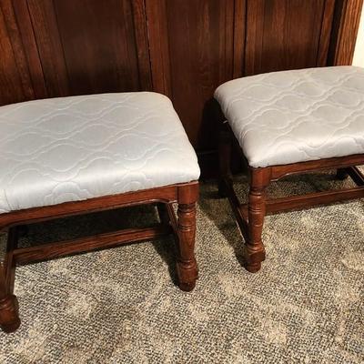 Lot #70  Matched Pair Stools