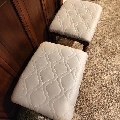 Lot #70  Matched Pair Stools
