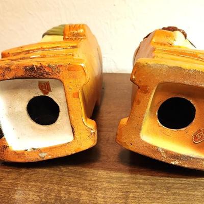 Lot #71  1970's Japan Grandma/Grandpa Ceramic Banks - scarce