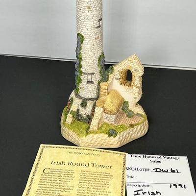 David White Irish Round Tower
