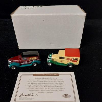 2 NEW MATCHBOX DIE-CAST SAN ANDREAS BREWING CO CARS