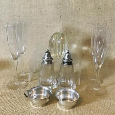 MISC. COLLECTIONS OF CRYSTAL AND SILVER 