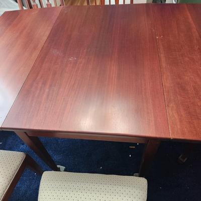 Drop Leaf Table with 2 drawers and  4 Chairs
