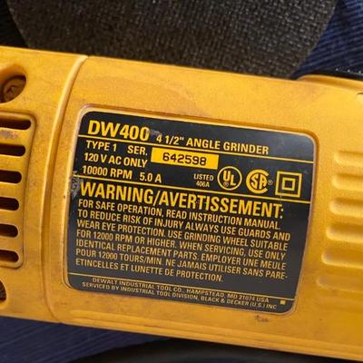 DeWalt 4 1/2â€ Angle Grinder
