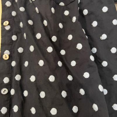 540 J.Jill Pant and Blue Polka Dot 3pc Shirt Outfit