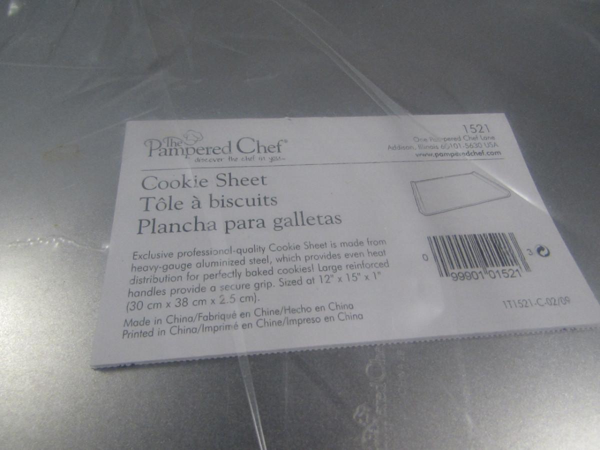 Pampered Chef Cookie Sheet 12 x 15 x1 New in Package
