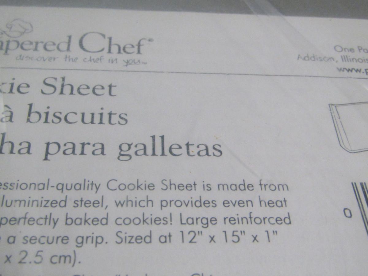 Pampered Chef Cookie Sheet 12 x 15 x1 New in Package