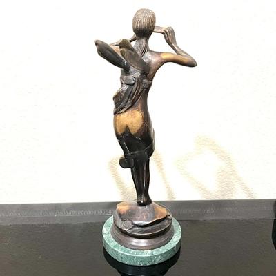 49.  ART NUVEAU CAST METAL FAIRY SCULPTURE
