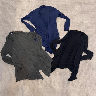 542 Set of 3 FREE TO LIVE One Size Open Cardigans