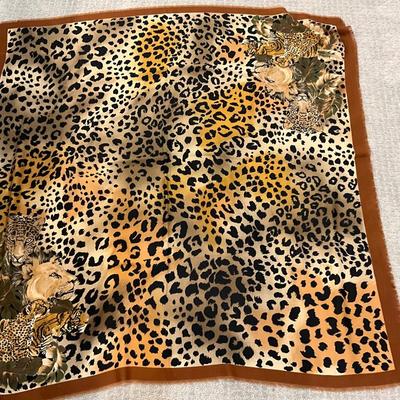 552 Leopard Skirt and Scarf Set