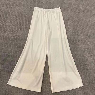 553 Bryn Walker Set with Wide Leg Pants and Wool Blend Knit Wrap