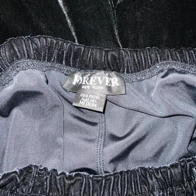 556 J.Jill Black Velour Jacket with Button up and Forever Pants