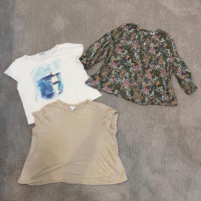 561 J.Jill Linen Blend Tops - XL Petite