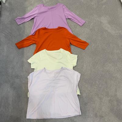 562 Set of Four J.Jill Cotton Blend T-Shirts
