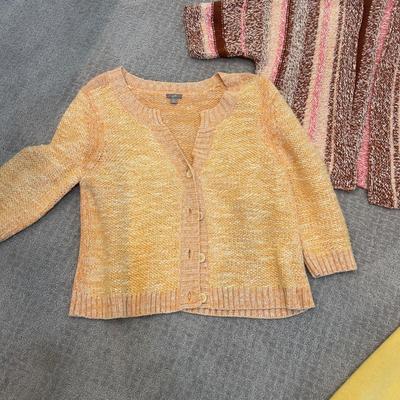 564 J.Jill Set of Three Sweaters, Caplet, Cardigans