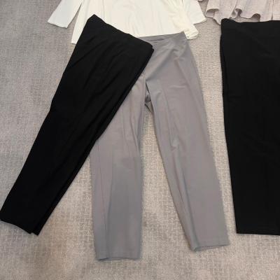 579 Lot of Eileen Fisher Grey Knit Cardigan and Pants