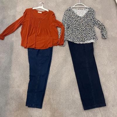 585 Ladies LUCKY BRAND Tops and Eloquii and Allison Dayle Jeans