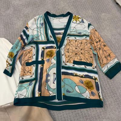 586 Marella Nautical Style Jacket with Suede Calvin Klein Skirt