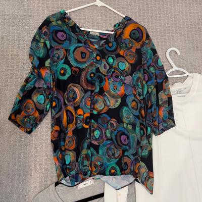 587 Large Lot of MNG and Niche Floral Tops