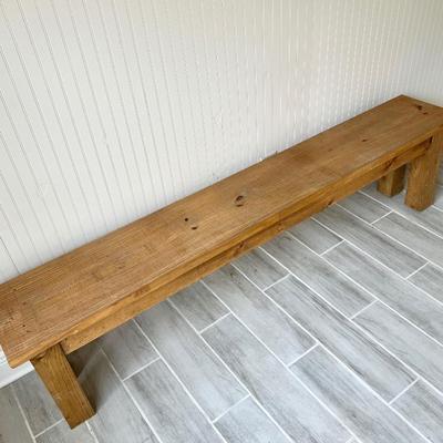 Solid Wood Custom Made Bench