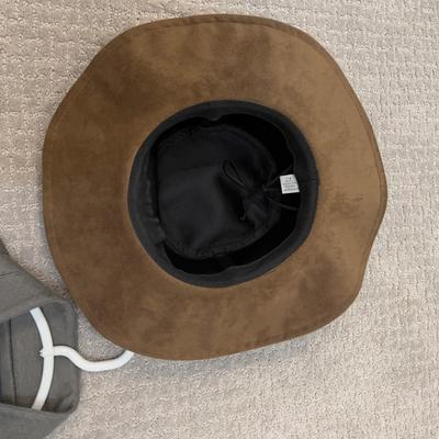591 Sundance Button Up Cotton Blend Jacket with Suede Hat