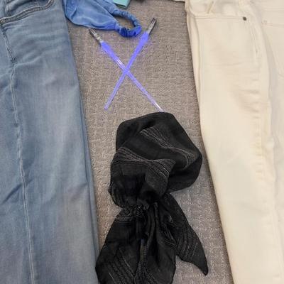 594 Old Navy and Silver Jeans with White Casual Tops