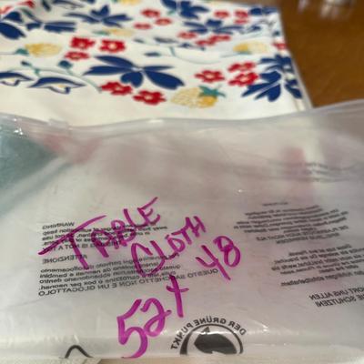 3 Vintage table cloths