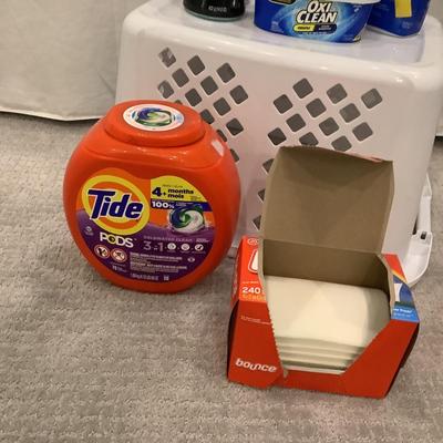 647 Laundry Supply Lot & Basket