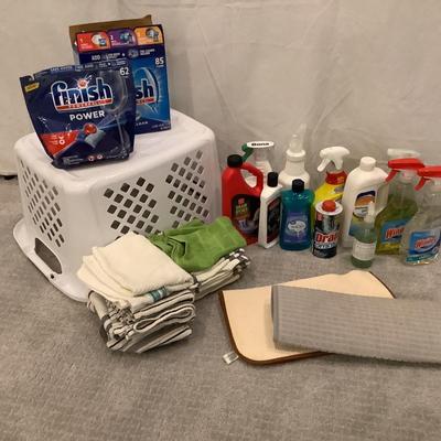 649 Everyday Cleaners Dishwasher Tablets Basket Rags