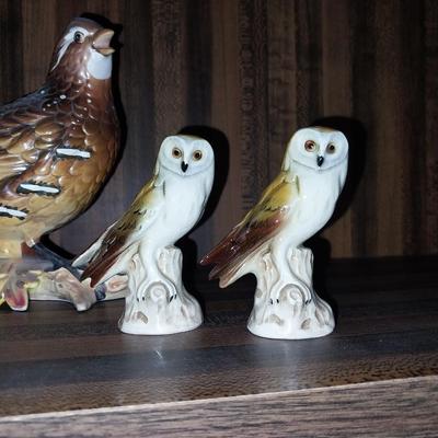CERAMIC BIRDS AND OWLS
